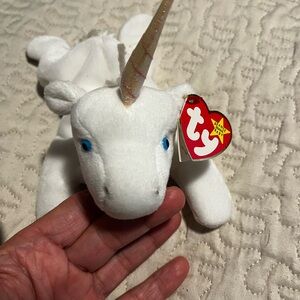 Ty Mystic White Unicorn Plush Toy
